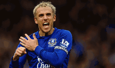 Everton captain Phil Neville